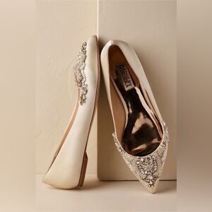 NEW BADGLEY MISCHKA Embellished Malena flats size 7